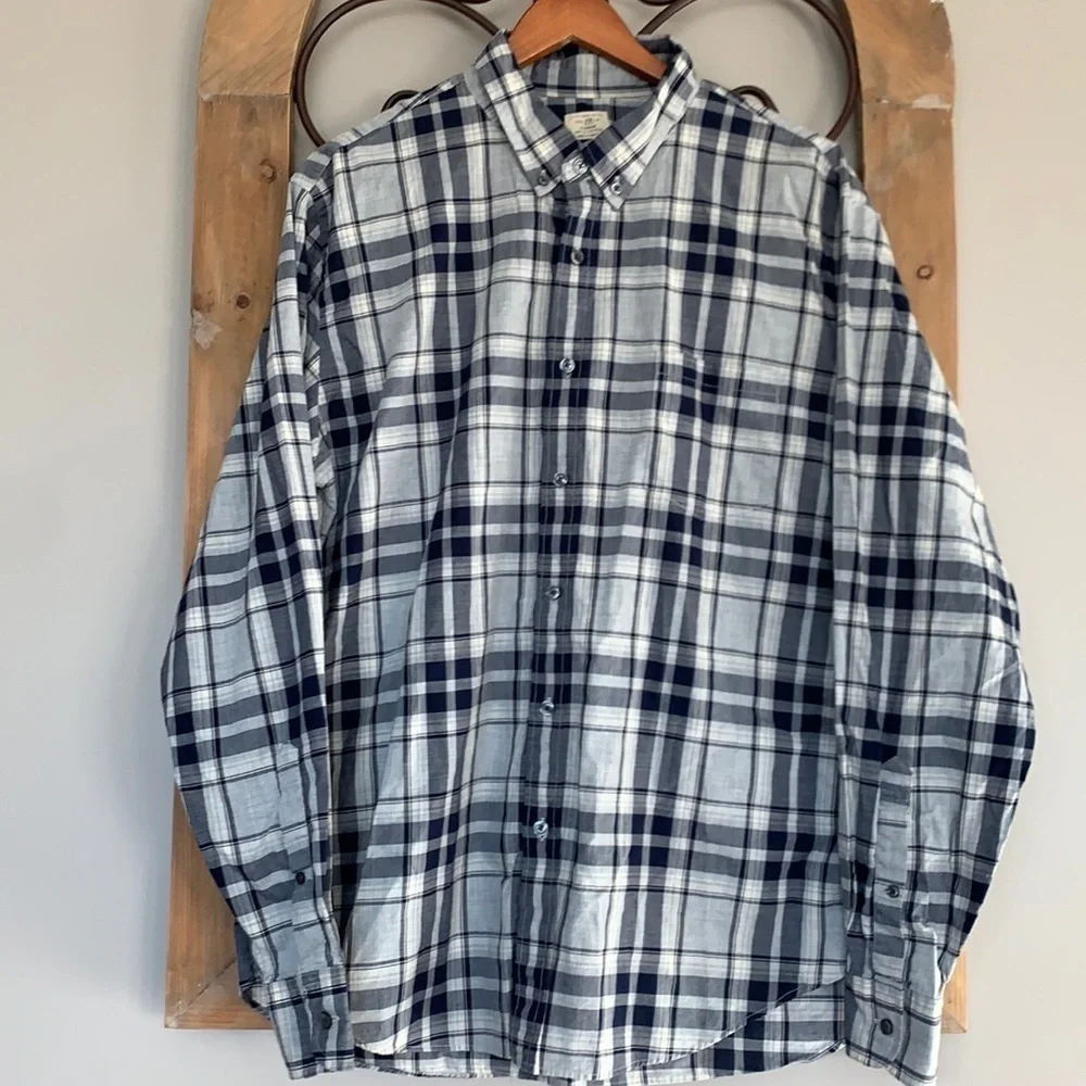 J Crew plaid button up